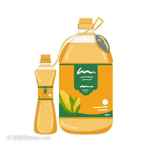 手繪風食用油的藝術與健康